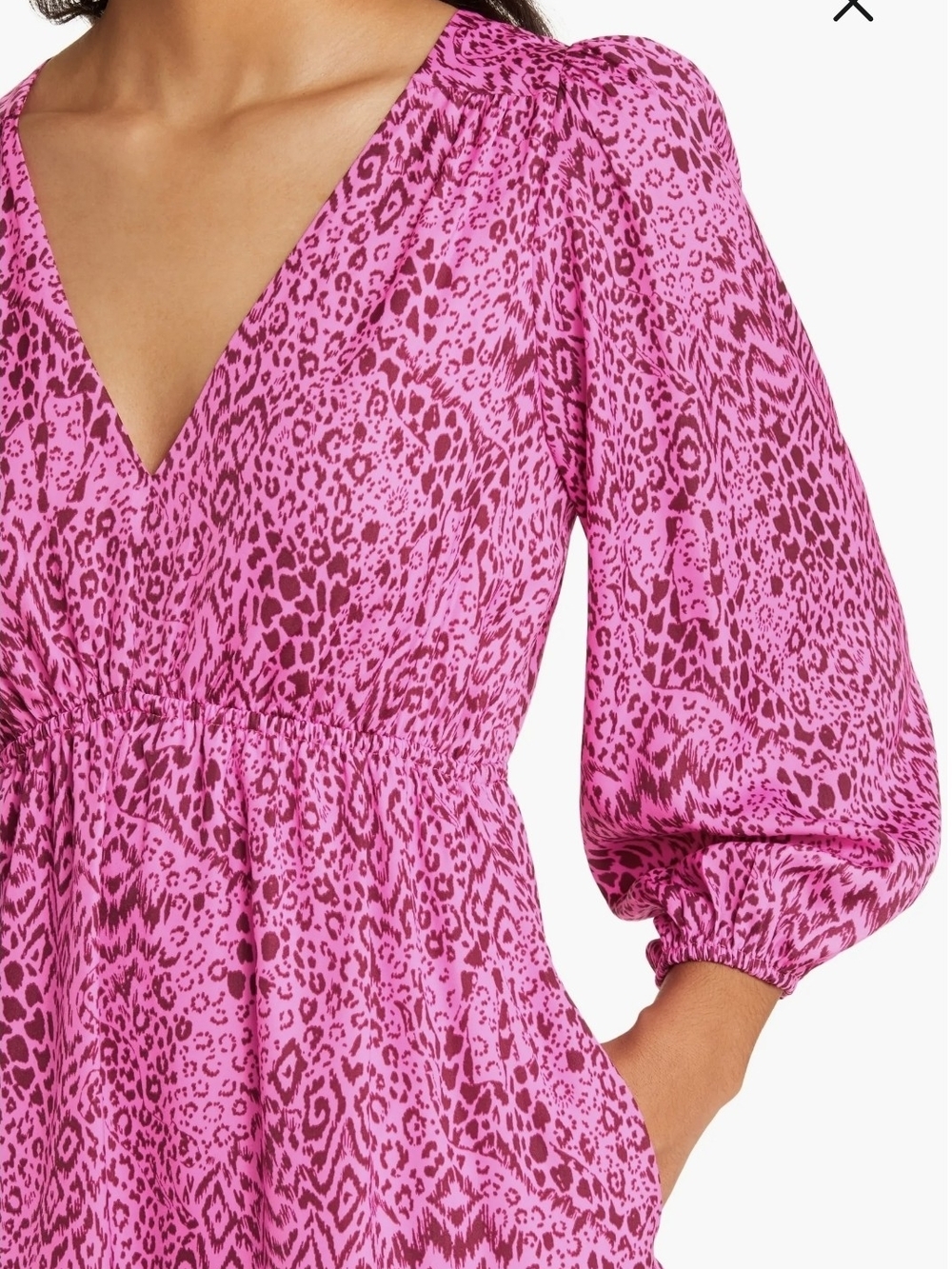 Lilly Pulitzer Deacon 3/4 Sleeve Dress Cerise Pink Pattern Play Sz 8 - Picture 3 of 15